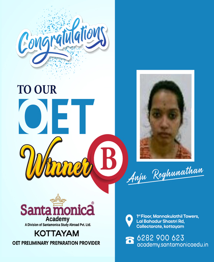 Anju | Scored B in OET
