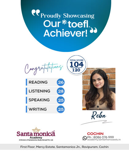 Reba | Scored 104 in TOEFL